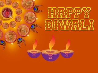 Happy Diwali,diwali poster, festival of light. Modern geometric minimalist design.