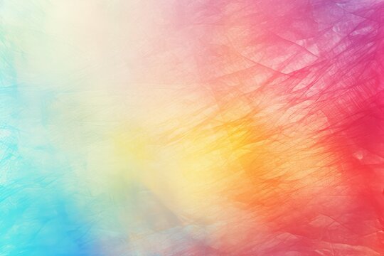 3 colors abstract watercolor background for design. Color gradient, red orange an blue iridescent, bright, fun. Rough, grain, noise, grungy