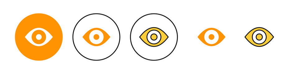 Eye icon set for web and mobile app. Eye sign and symbol. Look and Vision icon.