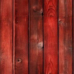 Detailed photograph of Red wooden planks.