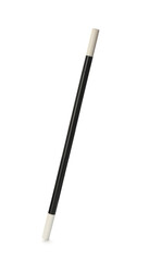 Beautiful black magic wand isolated on white