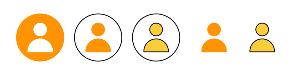 User Icon set for web and mobile app. person sign and symbol. people icon.