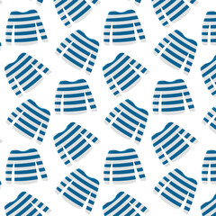 mariniere france clothing strip white blue pattern - obrazy, fototapety, plakaty