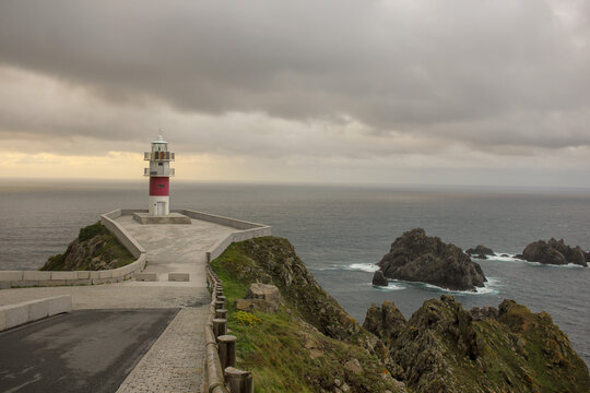 Cape Ortegal lighthouse in the Atlantic Ocean
