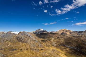 Aerial view of the Pastoruri Glacier, Ancash.