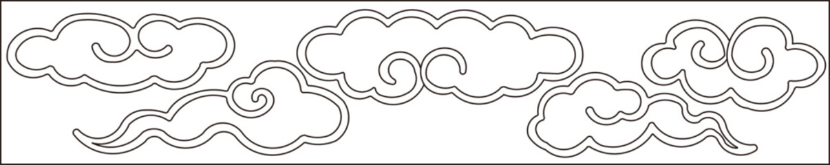 Luxury festive Chinese oriental traditional culture premium classical decoration red gold line art design vector illustration. Covers, greeting cards, logos, packaging, posters, backgrounds -Greeting 