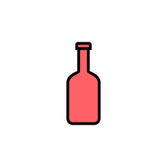 Bottle icon set illustration. bottle sign and symbol
