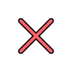Obraz premium Close icon set illustration. Delete sign and symbol. cross sign