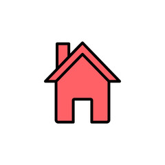 Fototapeta premium Home icon set illustration. House sign and symbol