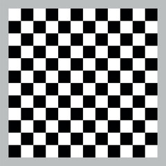 Vector 12x12 Checkered pattern with black & white squares pattern chessboard.