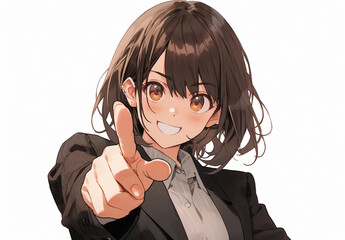 スーツ　女性　OL