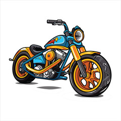 Illustration of motorcycle vector