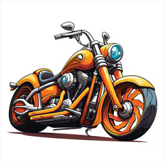 Illustration of motorcycle vector