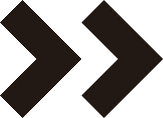 Arrow icon No outline Black