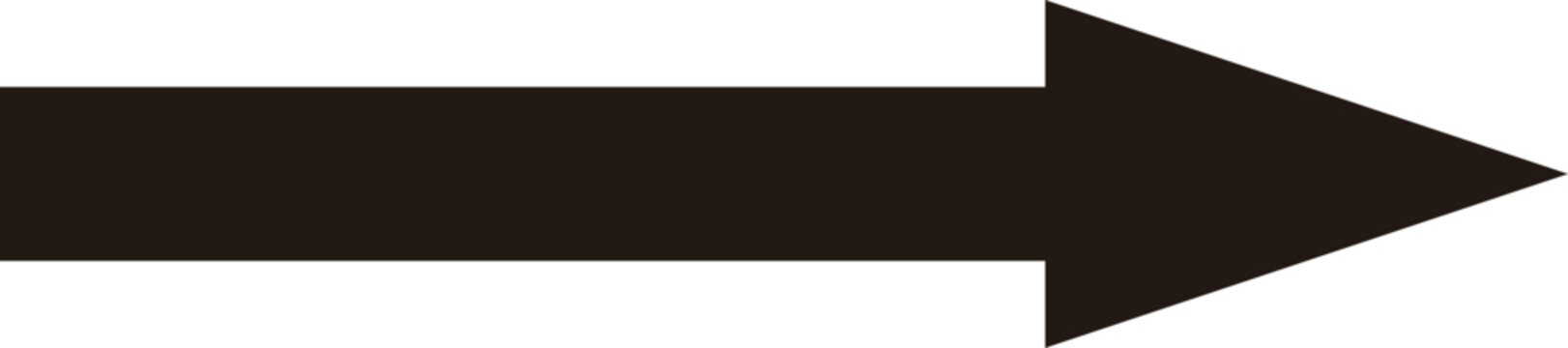 Arrow icon No outline Black