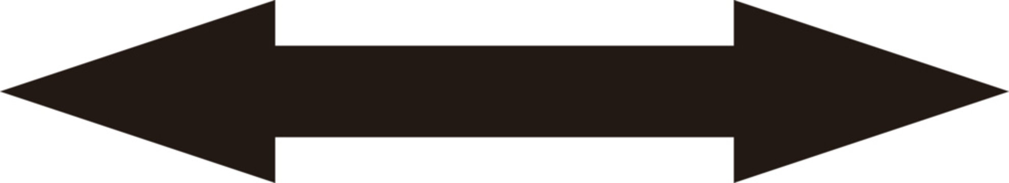 Arrow icon No outline Black