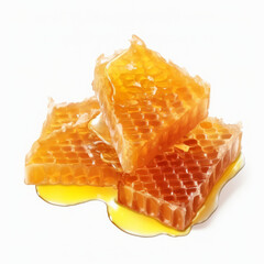 honeycomb isolated on white