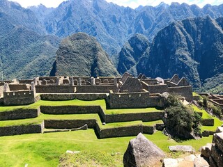[Peru] Scenery of the city ruins in Machu Picchu