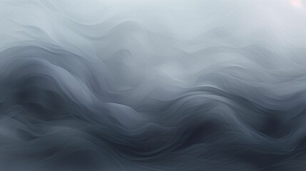 AI generated illustration of gray wavy patterns on a gray background - obrazy, fototapety, plakaty