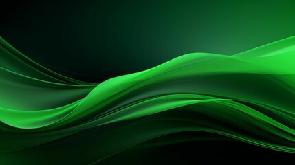AI generated illustration of wavy patterns on a green background