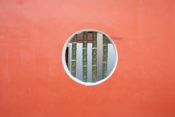 window with shutters