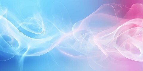 Ai-generated illustration of an abstract smoke billowing with a blue background