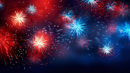 fireworks on the night sky,happy new year images ,AI Generative 