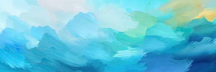Fototapeta na wymiar vibrant shades of blue palette brush background, generative AI