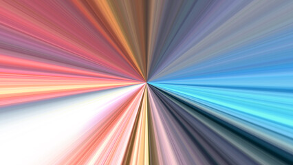 Abstract colorful background with rays, radial, radiating lines.
