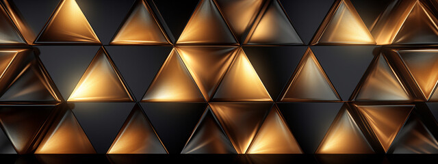 Abstract Futuristic Geometric Triangle 3D Wall Texture