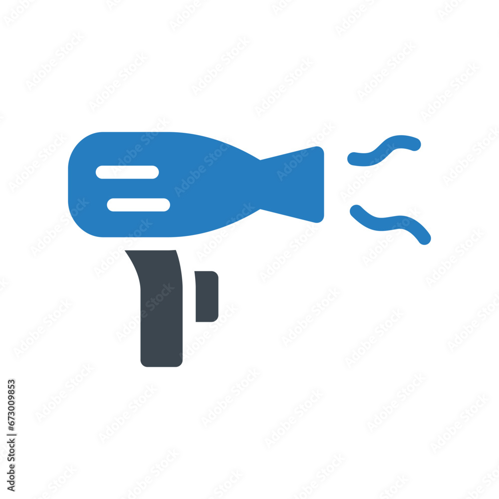 Canvas Prints hair dryer vector icon