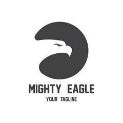 Fototapeta premium eagle logo vector icon illustration design