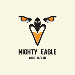 eagle logo vector icon illustration design