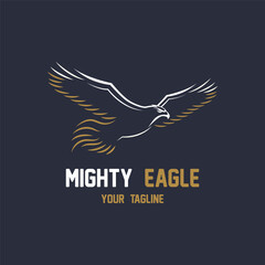 eagle logo vector icon illustration design