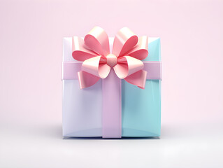 Gift box with bow 