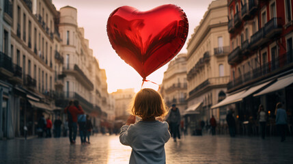 person with balloon