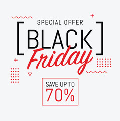 Black friday super sale banner design