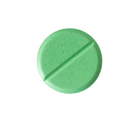 round green pills isolated. pharmacy element concept