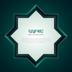 Full color abstract islamic background