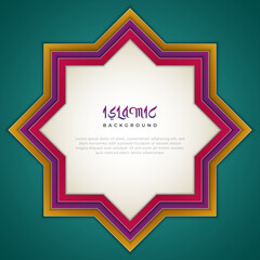 Full color abstract islamic background