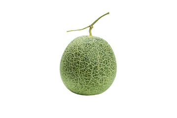 melon, honey melon or cantaloupe  on transparent background. Clipping Path.