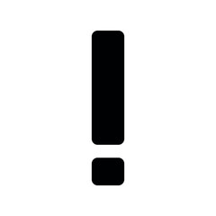 Exclamation mark ,caution, danger sign icon isolate on white background