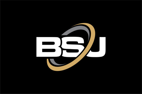 BSJ creative letter logo design vector icon illustration
