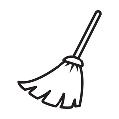 broom icon design vector template