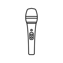 Microphone vector  isolated on white background. podcast vector design. 