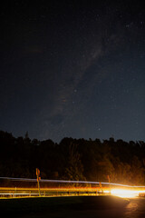 time lapse night sky