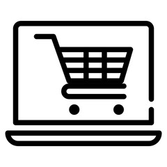 Ecommerce web icon set Vector illustration, online shopping and shipping elements.