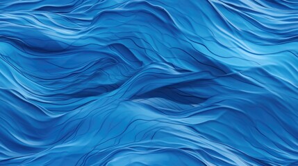Obraz premium Blue water seamless pattern. Repeated background of abstract liquid top view.