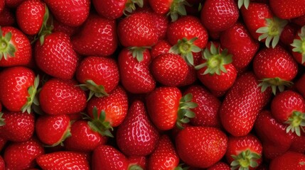 Strawberry seamless pattern. Berries background.