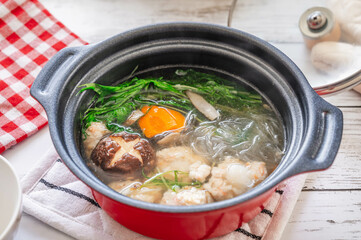 鶏つくね入り寄せ鍋